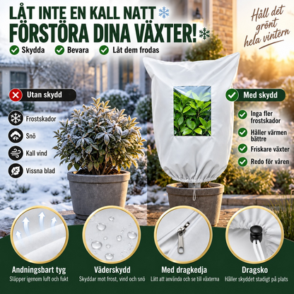 VinterWrap | Andningsbart frostskydd för buskar, krukväxter och unga träd