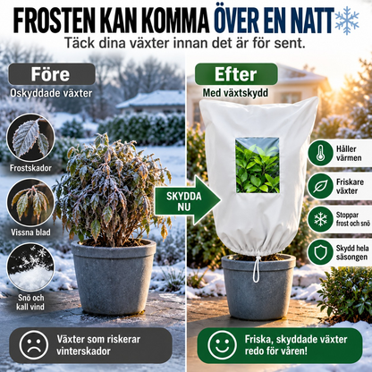 VinterWrap | Andningsbart frostskydd för buskar, krukväxter och unga träd