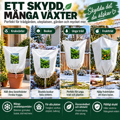 VinterWrap | Andningsbart frostskydd för buskar, krukväxter och unga träd