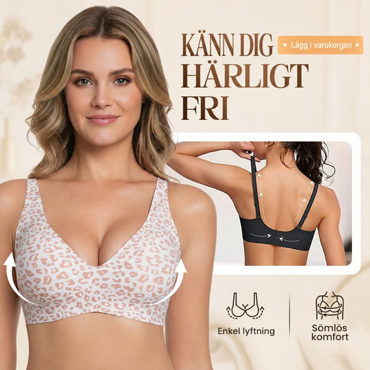 FriLift | Sömlös bygelfri BH med naturligt lyft