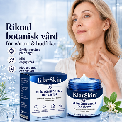 KlarSkin | Riktad kräm för hudflikar och vårtor, 30 ml