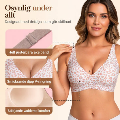 FriLift | Sömlös bygelfri BH med naturligt lyft