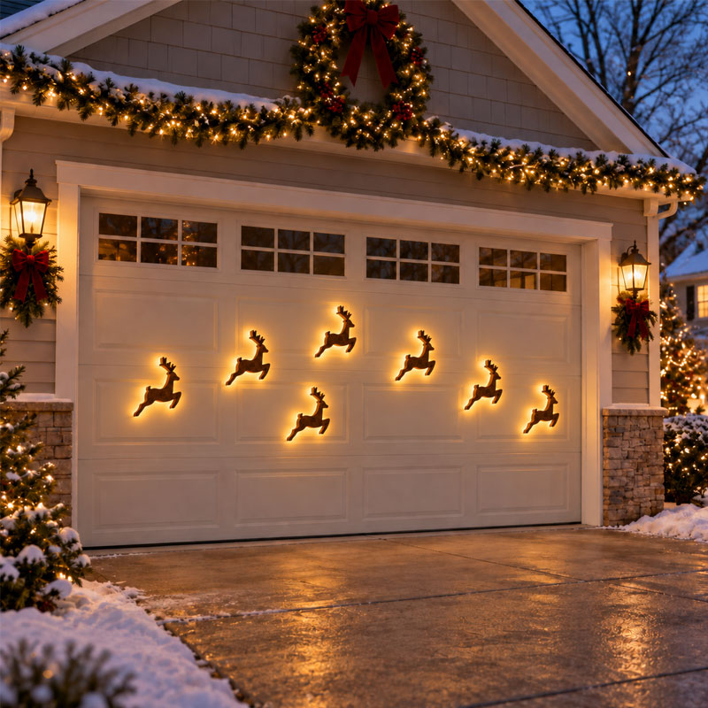 JulGlow | LED-väggdekorationer för jul i set om 7