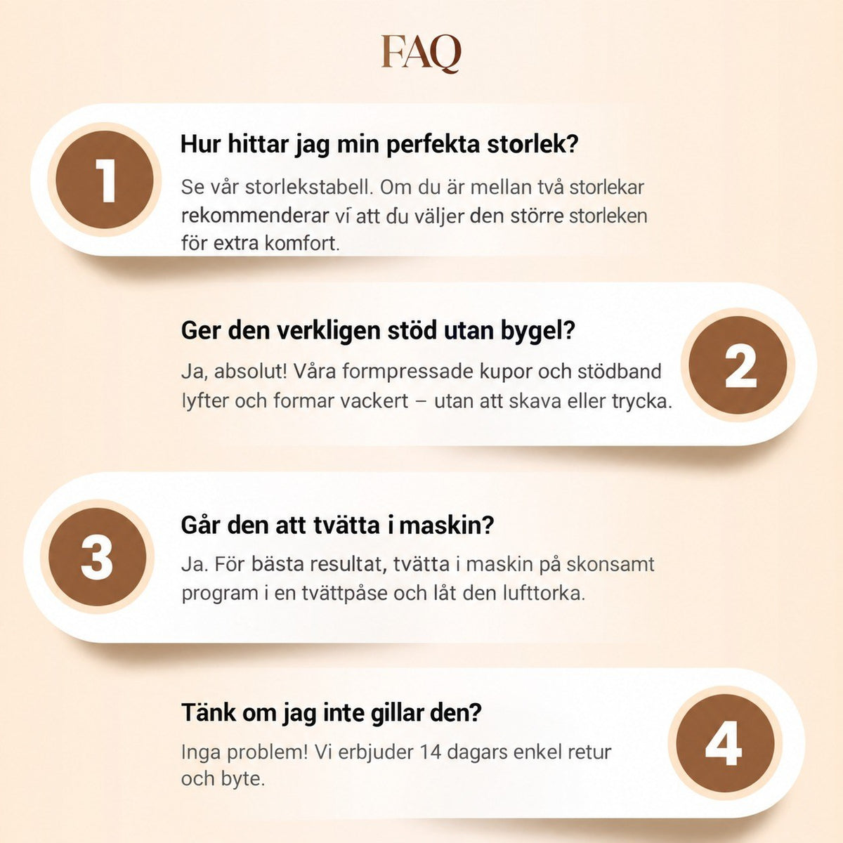 FriLift | Sömlös bygelfri BH med naturligt lyft