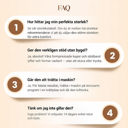 FriLift | Sömlös bygelfri BH med naturligt lyft