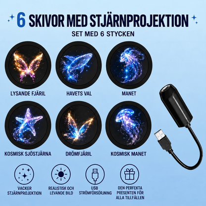 SkyTak | HD-stämningsprojektor med motiv för taket