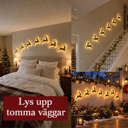 JulGlow | LED-väggdekorationer för jul i set om 7