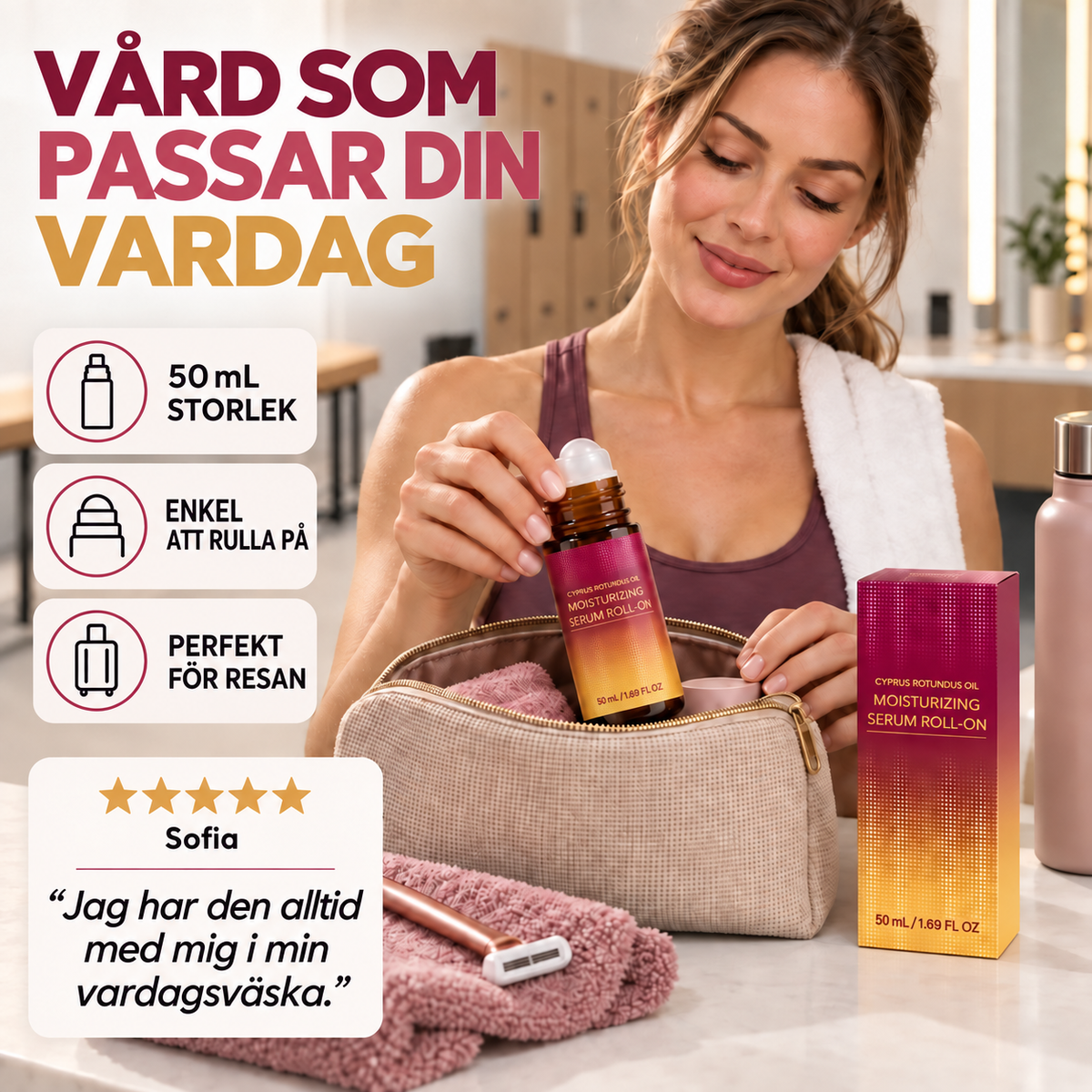 SilkeRoll | Lugnande roll-on efter hårborttagning, 50 ml