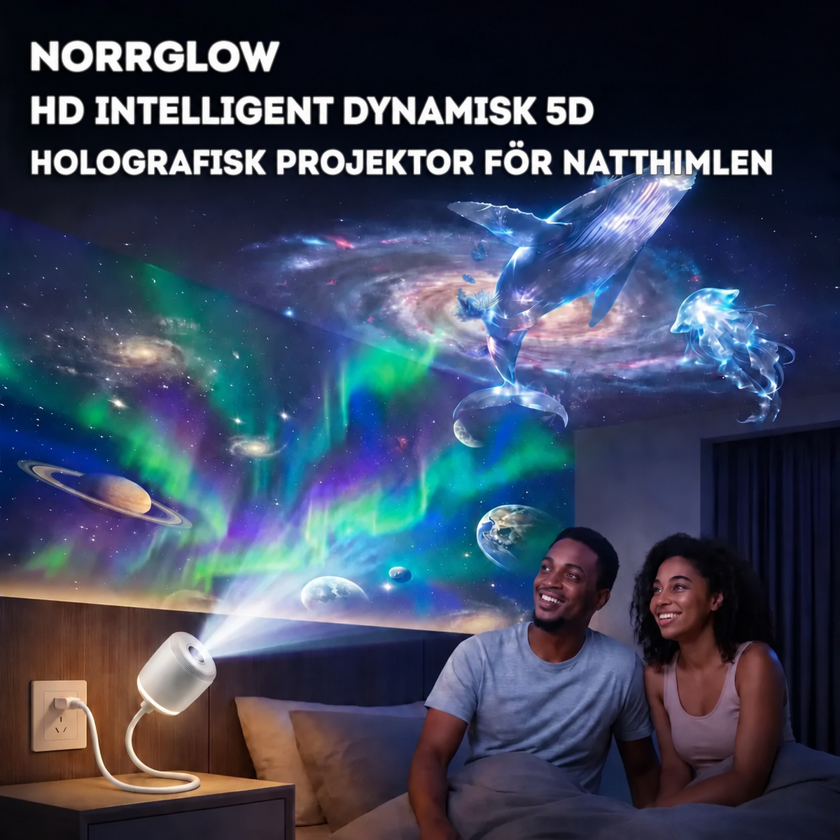 NorrGlow | Projektor med rörliga ljusscener