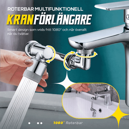 SnurrFlow | Roterbar kranförlängare 1080° med 2 strållägen
